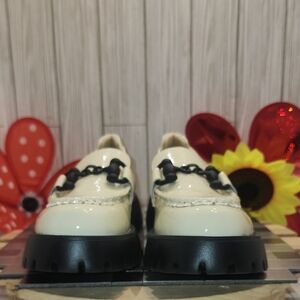 Vaneli Cream and Black Loafers